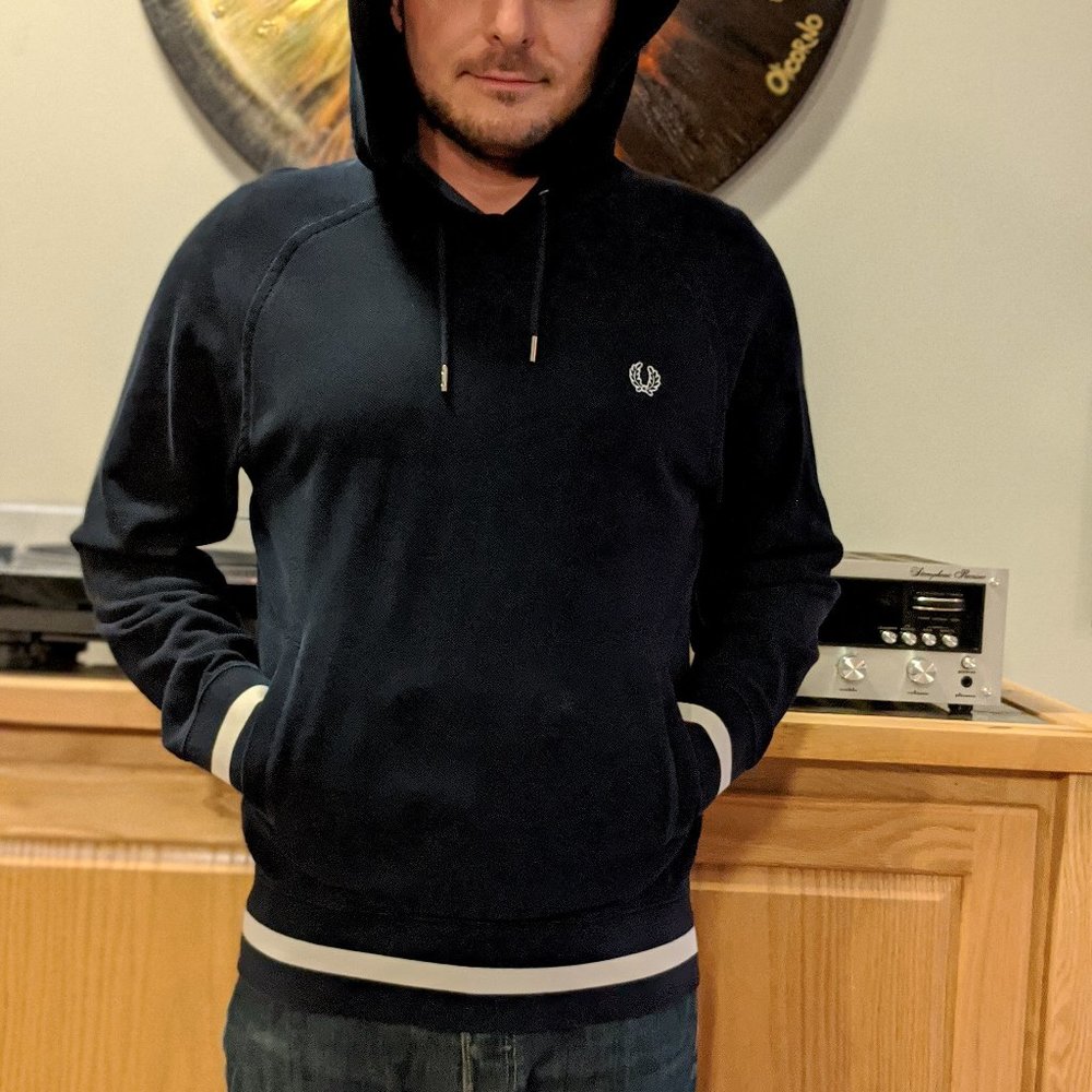 Fred Perry Hoodie Black